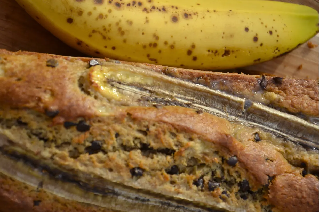 Banana Bread aux pépites de chocolat