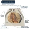Schéma explicatif du Costaud, grand sac à pain en lin biologique