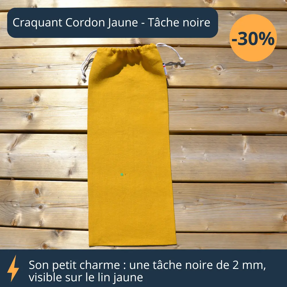 Recalé craquant cordon jaune avec tâche noire
