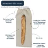 Schéma explicatif du Craquant, sac à pain en lin biologique