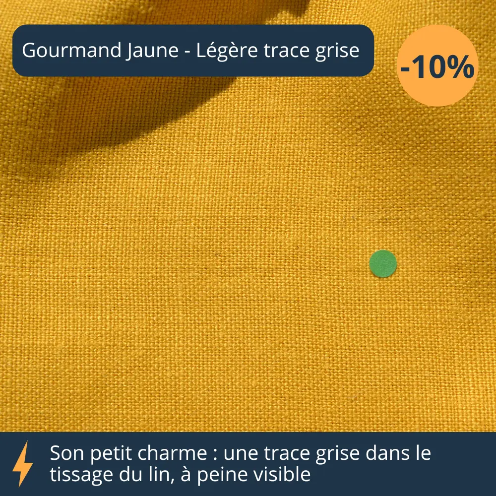 Recalé zoom sur le gourmand jaune avec légère tâche grise