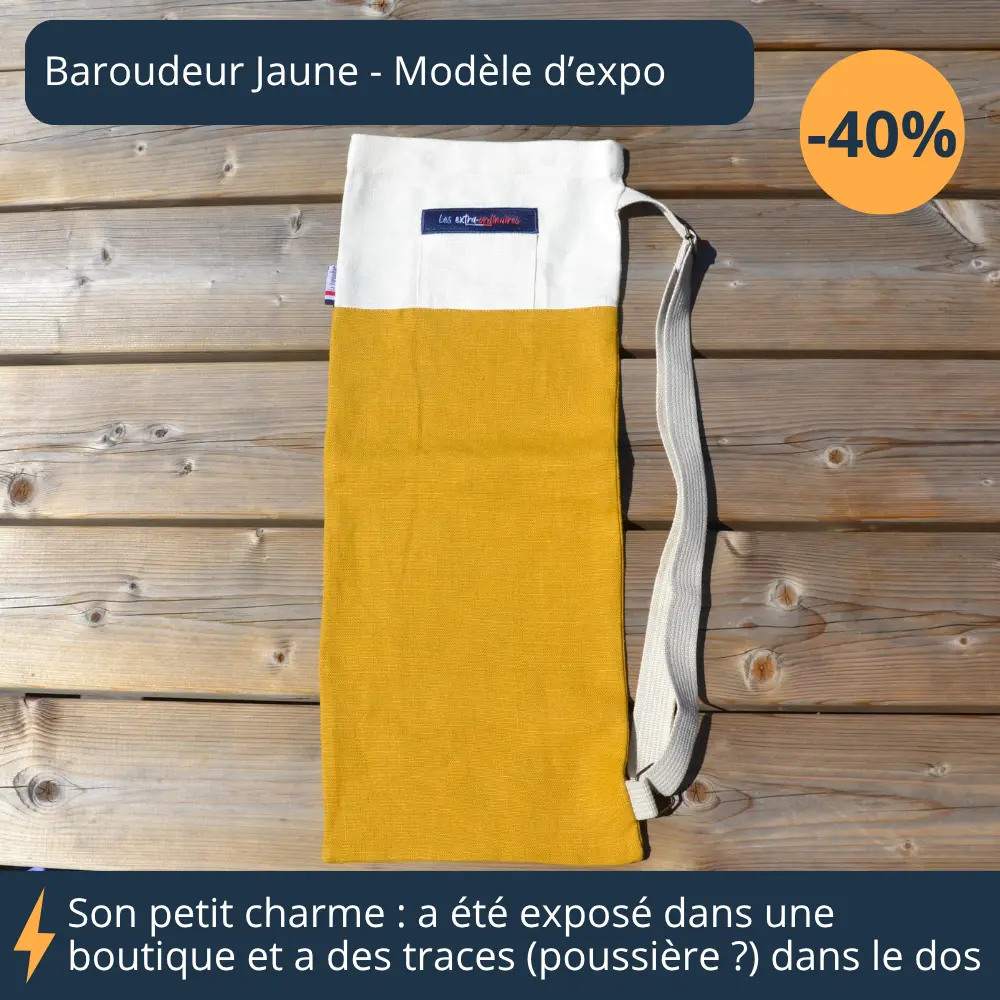 Baroudeur jaune recalé modèle d'exposition