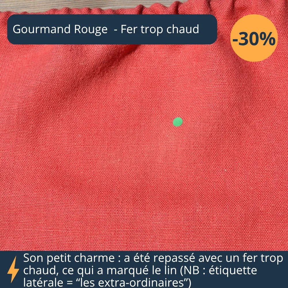 Gourmand rouge recalé fer trop chaud zoom