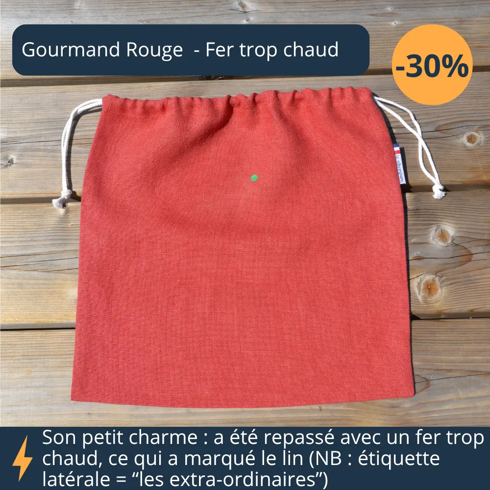 Gourmand rouge recalé fer trop chaud