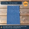 Pochon bleu recalé fer trop chaud