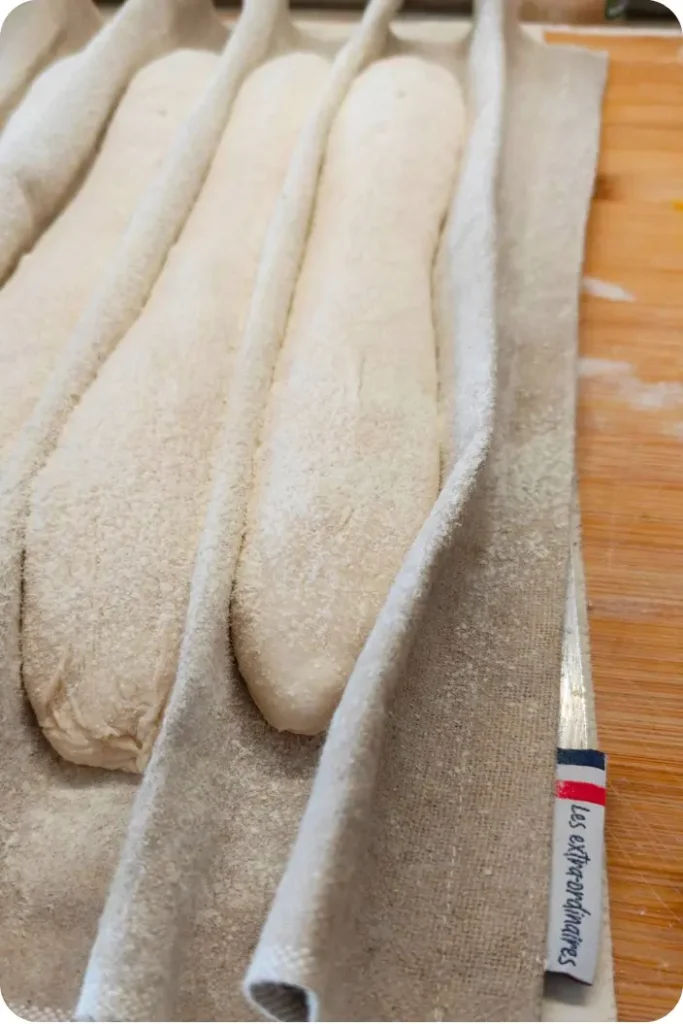 Toile de fermentation en lin pour baguettes Les extra-ordinaires