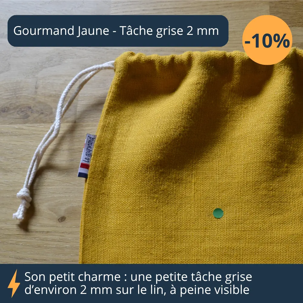 gourmand-jaune-tache-grise-recale-2mm-zoom Gourmand jaune recalé avec petite tâche grise peu visible