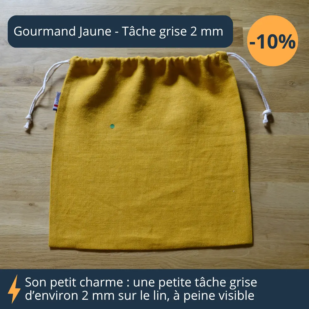 gourmand-jaune-tache-grise-recale-2mm Gourmand jaune recalé avec petite tâche grise peu visible, zoom
